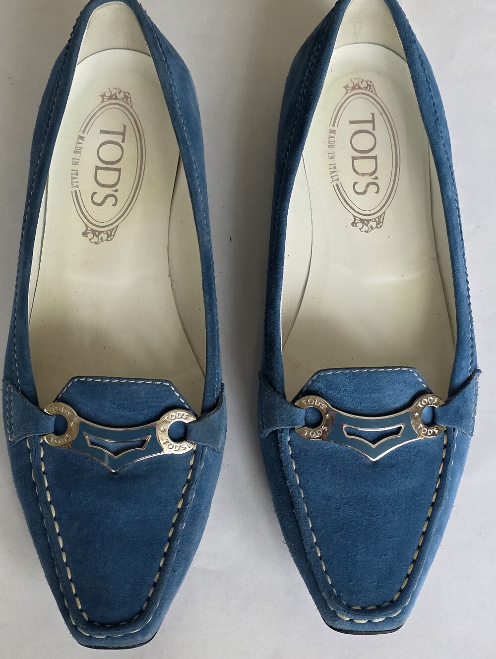 Tod's Gommino Suede Driving Loafers – Blue, Size 7